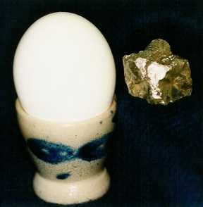 108ct. rough diamond shown next to an egg